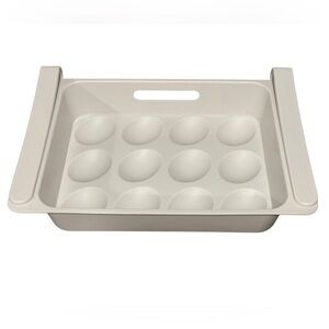 Hanging Egg Holder for Fridge Shelf Plastic 12-Egg Storage Tray New